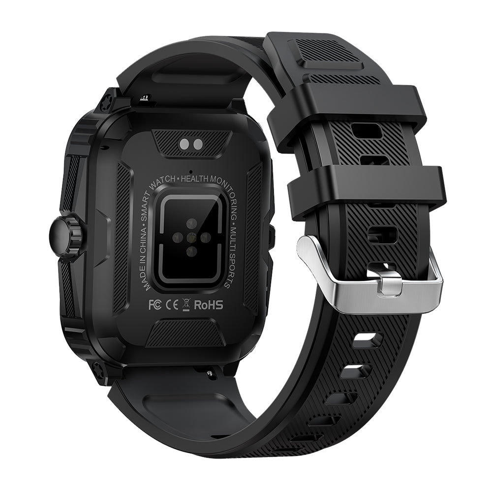 Smart watch COLMI P76 black button back view